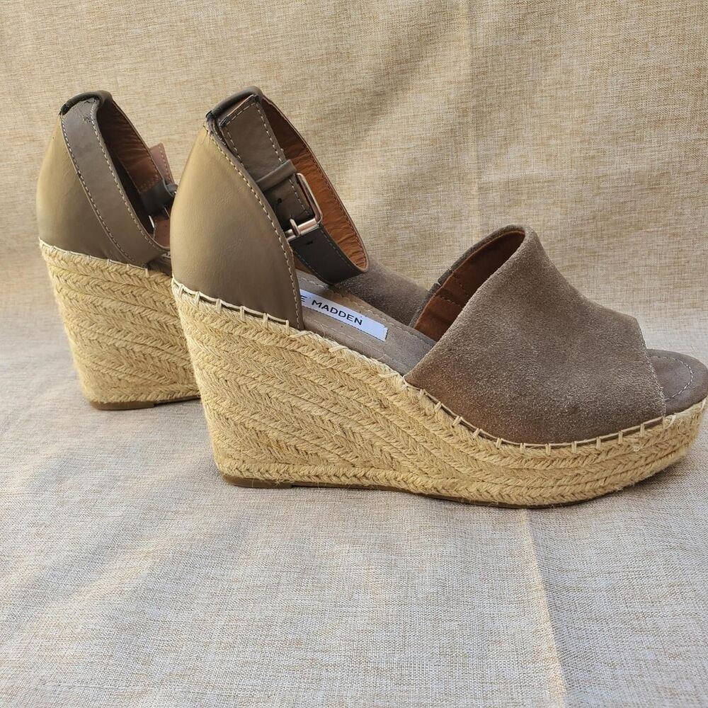 Steve-madden Women's Brown and Tan Sandals